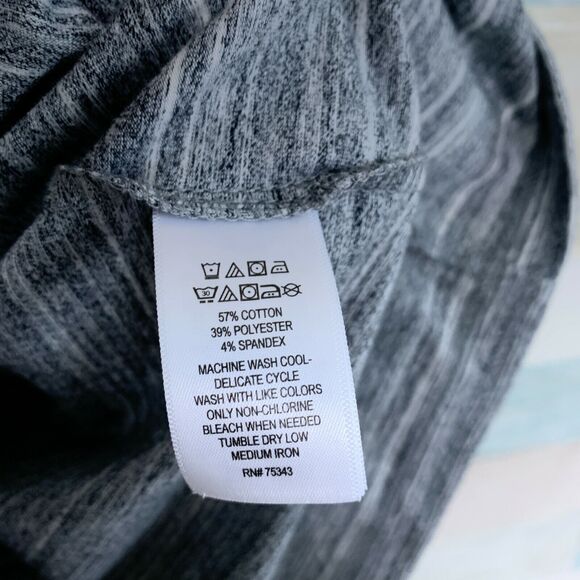 Dakini Athleisure Cut Out Back Dress Heather Gray Stretch Casual Womens Medium - Picture 6 of 6